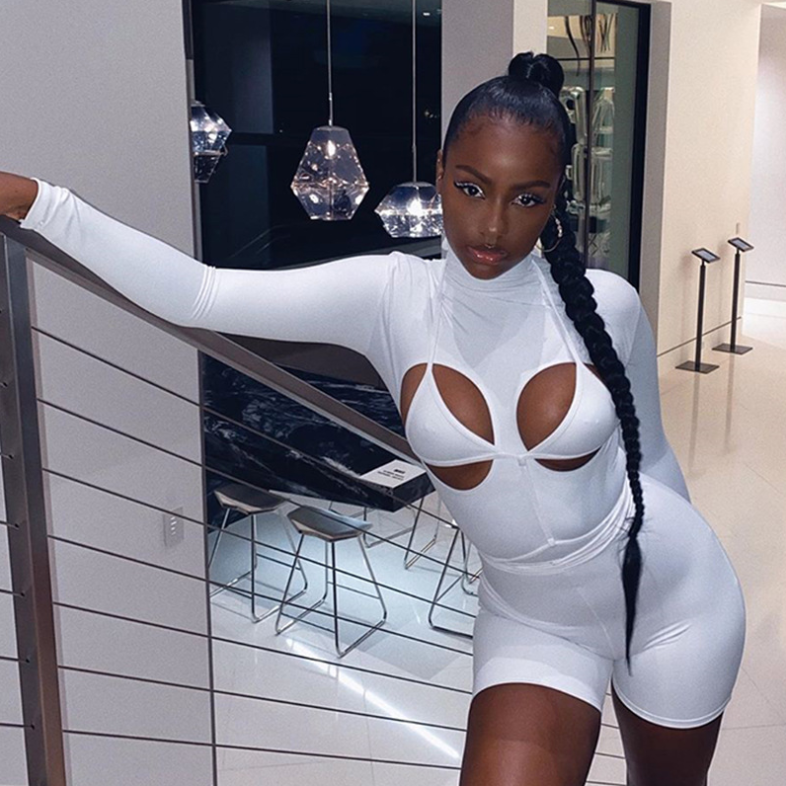 Hollow-Out Bandage Jumpsuit