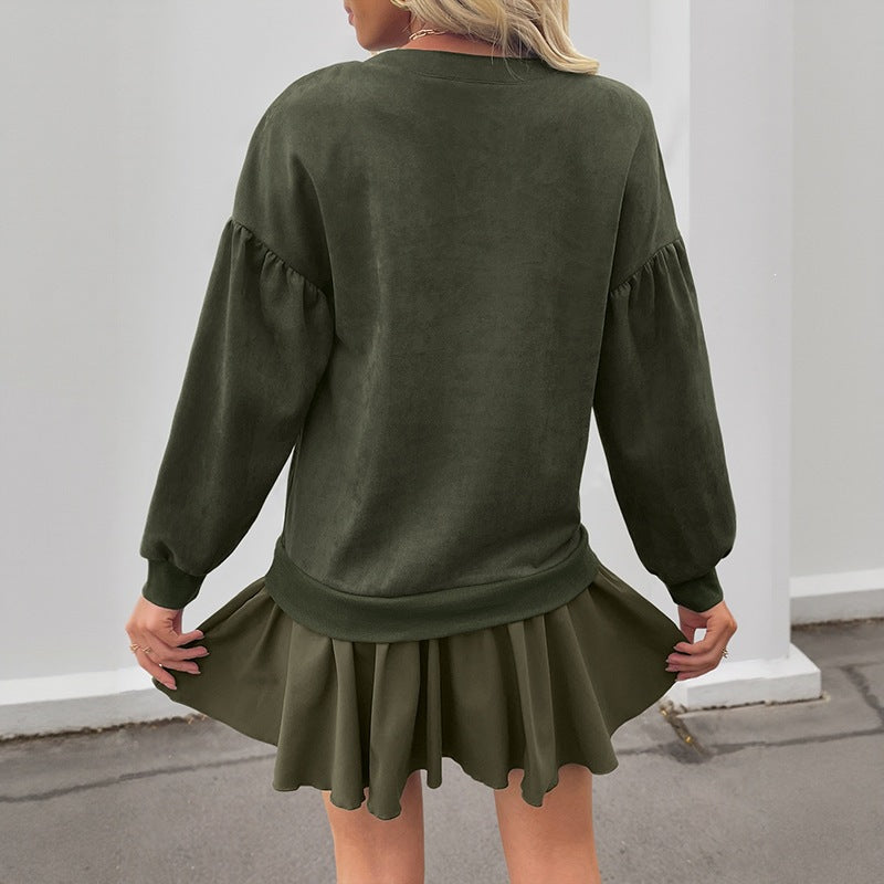 Long Sleeve Hoodie Mini Dress