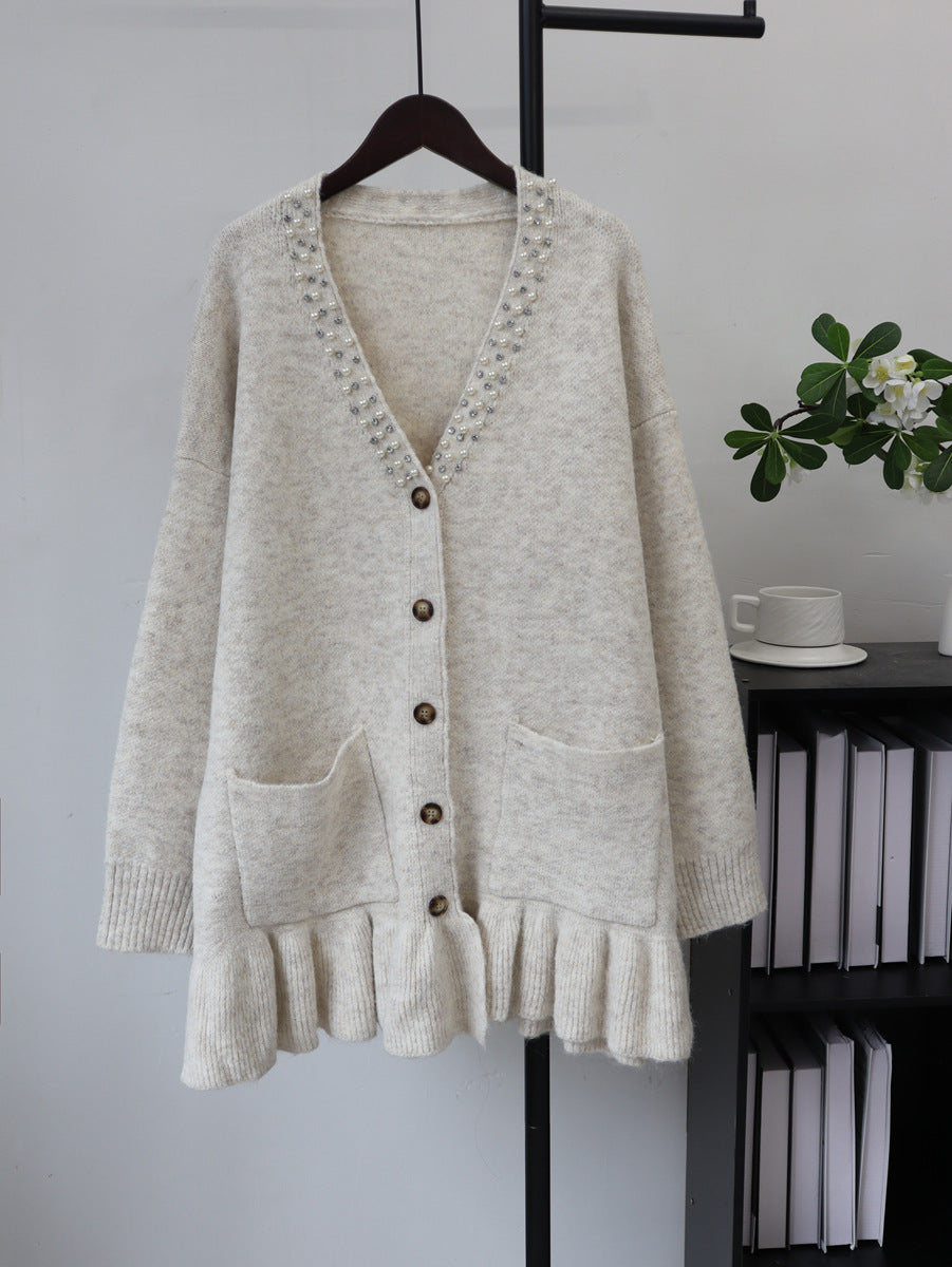 V-Neck Long Sleeve Dress