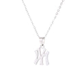 Street Style Rustproof Stainless Steel Symbol Letter Pendant Necklace