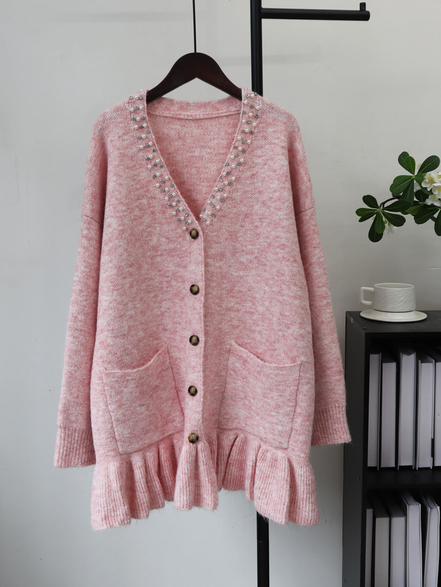 V-Neck Long Sleeve Dress