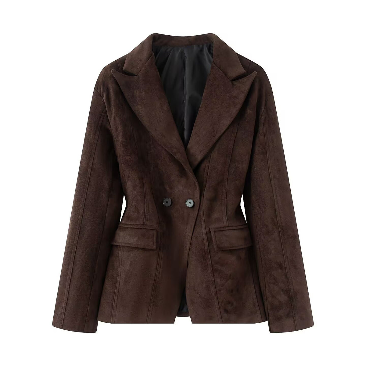 Matte velvet design for women's outerwear