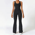 Flared-Leg Yoga Jumpsuit