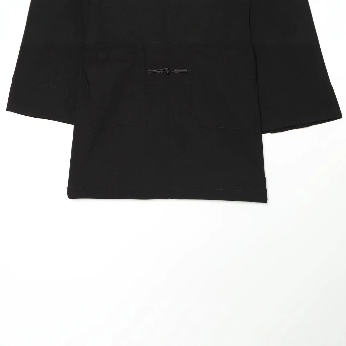 Stand-Collar Buckled Long Sleeve Dress