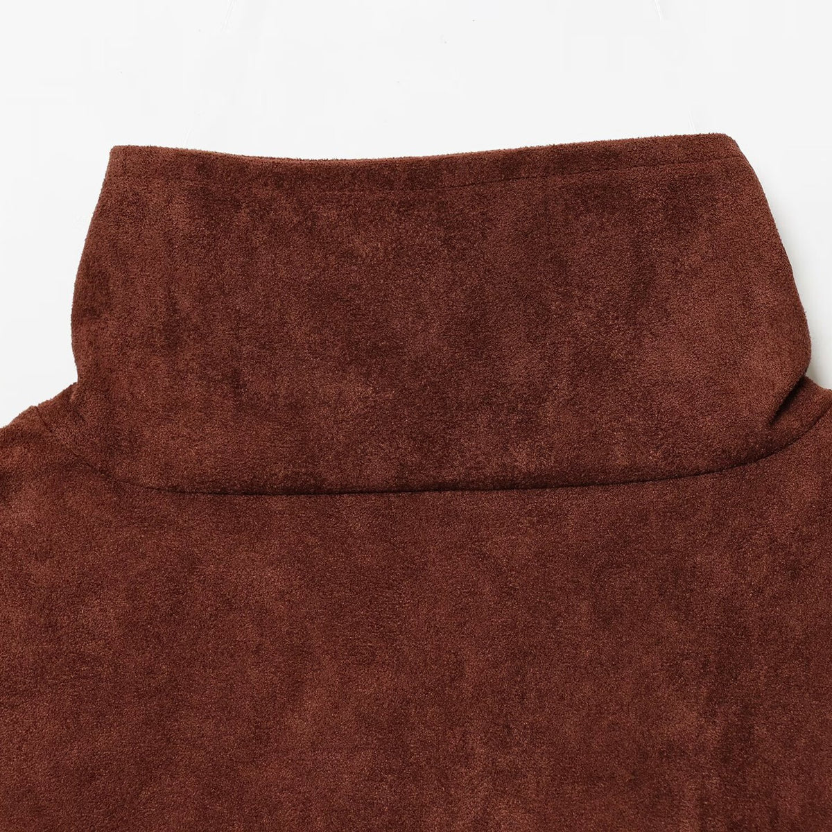 Suede textured pleated outerwear