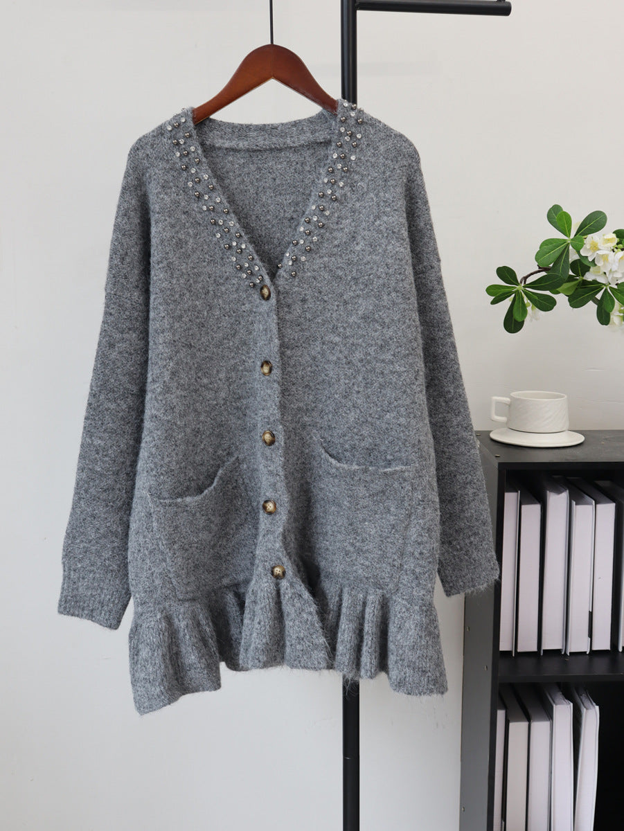 V-Neck Long Sleeve Dress