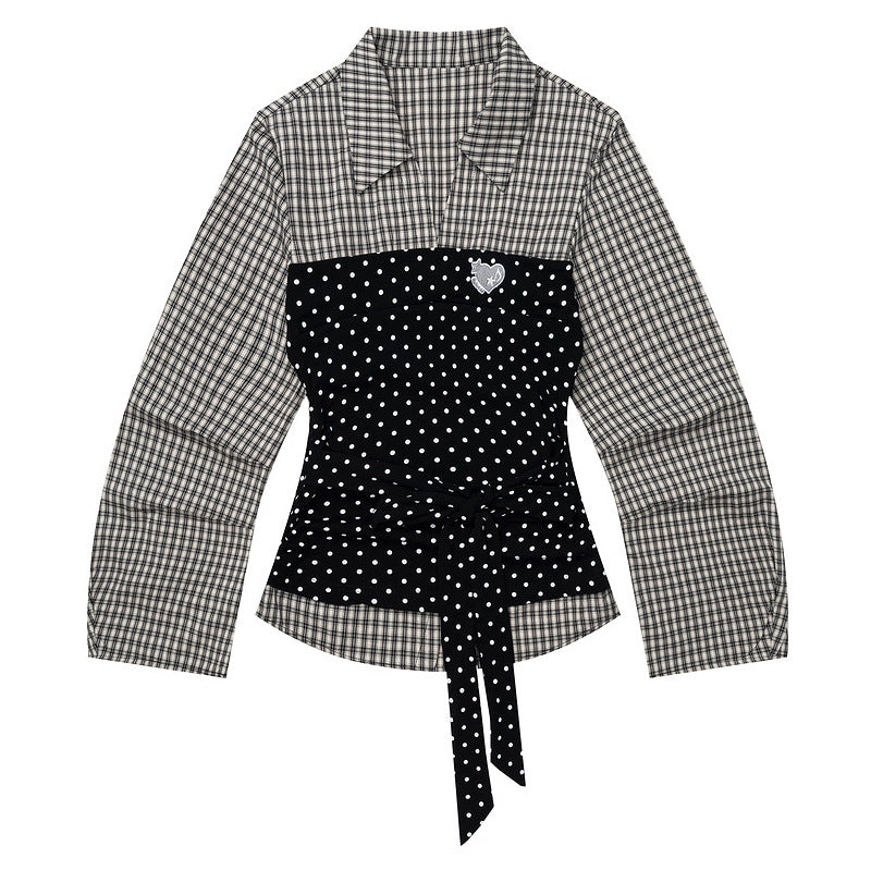 Fake two long sleeved tops for women